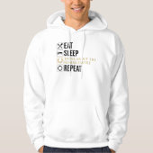 Eet. Slaap. Denk aan het Romeinse Rijk. Herhaal. Hoodie (Voorkant)