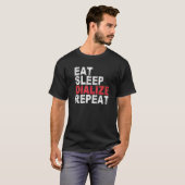 Eet slaap dialiseer herhaalde dialyse t-shirt (Voorkant volledig)