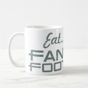 Eet. Slaap. Fantasy Football Coffee Mok