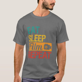 Eet Slaap Film herhaal Movie Director Filmmaker re T-shirt