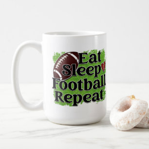 Eet, slaap, Football herhalen Koffiemok