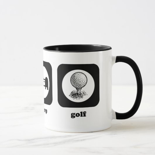Eet. Slaap. Golf. Mok (Rechts)