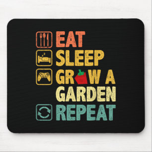 Eet Slaap Groei Een Tuin Herhaal Grappige Game Gam Muismat
