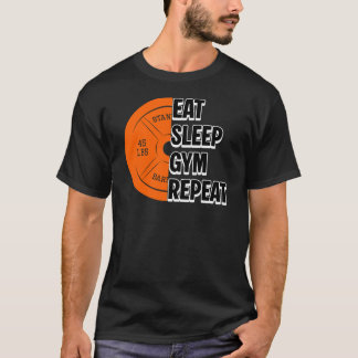 Eet Slaap Gym Herhaal Workout Shirt | Fitness T-sh