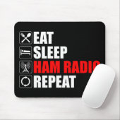 Eet. Slaap. Ham Radio. Herhaal Muismat (Met muis)