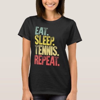 Eet Slaap Herhalen GIF Eet Slaap Tennis Herhalen T-shirt