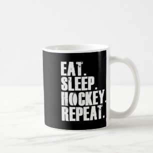 Eet Slaap Hockey Herhaal Gift Shirt Mannen Koffiemok