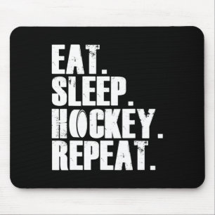 Eet Slaap Hockey Herhaal Gift Shirt Mannen Muismat