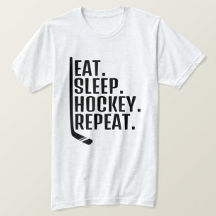 Eet Slaap Hockey Herhaal T-shirt