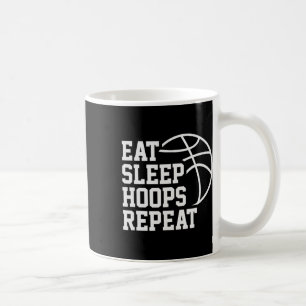Eet Slaap Hoops Herhaal Grappige Uitspraak Citaat Koffiemok