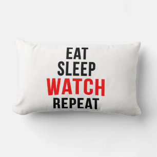 Eet slaap horloge herhalen kussen