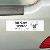 Eet. Slaap. HUNT Bumpersticker (Op auto)