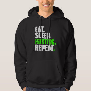 Eet Slaap Jagen Herhaal Coach Bow Boogschieten Lie Hoodie