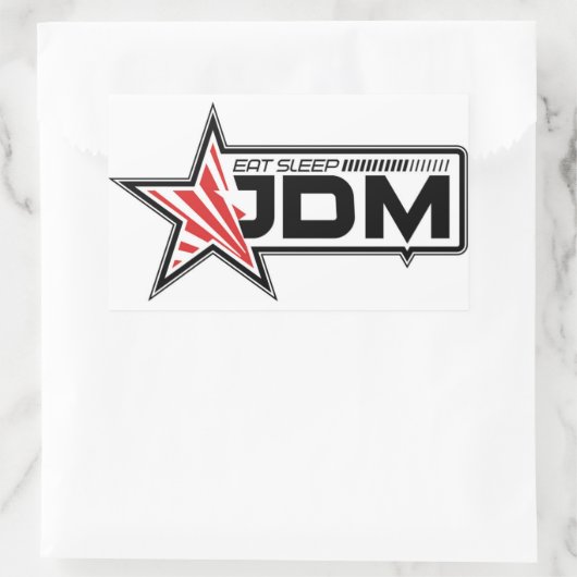 Eet, Slaap, JDM Sticker (Tas)