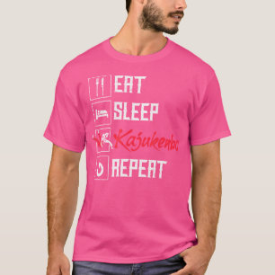 Eet Slaap Kajukenbo Herhaal Grappige Karate Judo F T-shirt