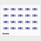 Eet. Slaap, kamp Ronde Sticker (Vel)