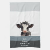 EET, SLAAP, KAUWDE, HERHAAL! THEEDOEK (Verticaal)