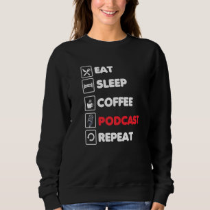 Eet Slaap Koffie Podcast Herhaal Grappige Podcaste Trui