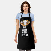 Eet-slaap-kok-herhaling Schort (Gedragen)