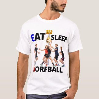 Eet, Slaap Korfbal: korfbal heren t-shirts