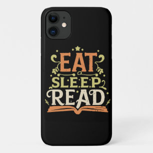 Eet Slaap Lees, Grappig Lezen iPhone 11 Hoesje
