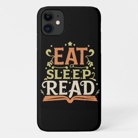 Eet Slaap Lees, Grappig Lezen Case-Mate iPhone Case (Achterkant)