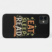 Eet Slaap Lees, Grappig Lezen Case-Mate iPhone Case (Achterkant (horizontaal))