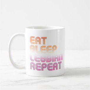 Eet Slaap Lesbienne Herhaal Koffiemok