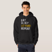 Eet slaap Lethwei Hoodie (Voorkant volledig)