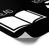 Eet. Slaap. Lezen. Herhaal. Poster (Hoek)