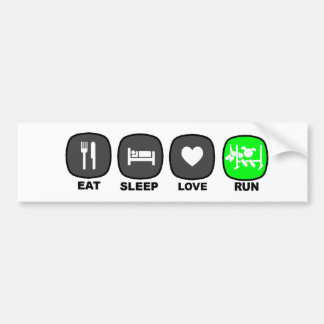 Eet. Slaap. Liefde. Ren. Groen Bumpersticker
