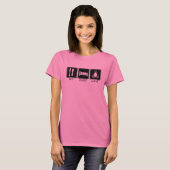 Eet. Slaap. Linux. T-shirt (Voorkant volledig)