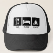Eet. Slaap. Linux. Trucker Pet (Voorkant)