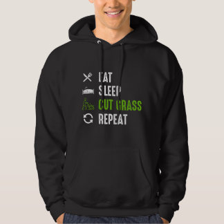 Eet Slaap Maai Gras - Tuinoutfit Voor Grondbezitte Hoodie