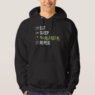 Eet Slaap Margaritas Herhaal Hoodie