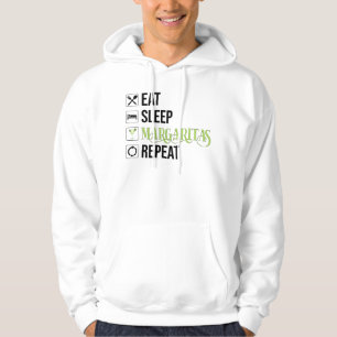 Eet Slaap Margaritas Herhaal Hoodie