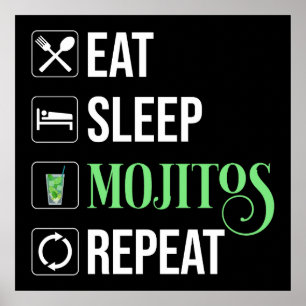 Eet Slaap Mojito's Herhaal Poster
