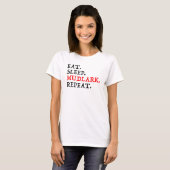 Eet. Slaap. Mudlark. Herhaal. T-shirt (Voorkant volledig)