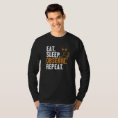 Eet Slaap Observeer Herhaal Alien Ufo Complot Buit T-shirt (Voorkant volledig)