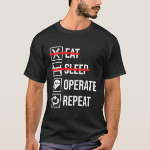Eet Slaap Operate Herhaal Grappige Dokter Chirurg T-shirt