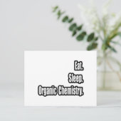 Eet. Slaap. Organische chemie. Briefkaart (Staand voorkant)