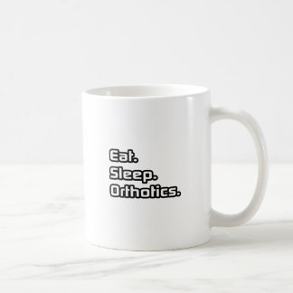Eet. Slaap. Orthotica. Koffiemok