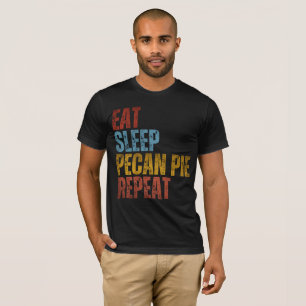 EET SLAAP PECANTAART HERHAAL T-SHIRT