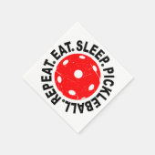 Eet Slaap Pickleball Herhaal Servet (Hoek)