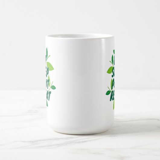 Eet Slaap Plant Herhaal Gardener's Coffee mok Gift (Center)