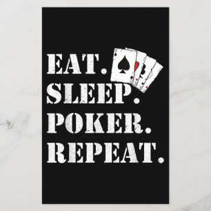 Eet Slaap Poker Herhaal Casino Spreuk Poker Flyer