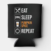 Eet. Slaap. Pompoen Spice. Herhaal Blikjeskoeler (Voorkant)