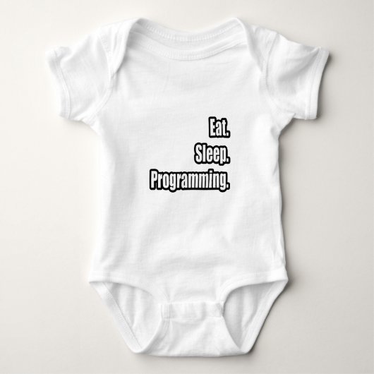 Eet. Slaap. Programmering. Romper (Voorkant)
