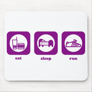 Eet. Slaap. Ren. Mousepad Muismat