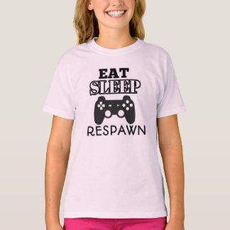 Eet Slaap Respawn Herhaal: Gamer Girl Edition T-shirt